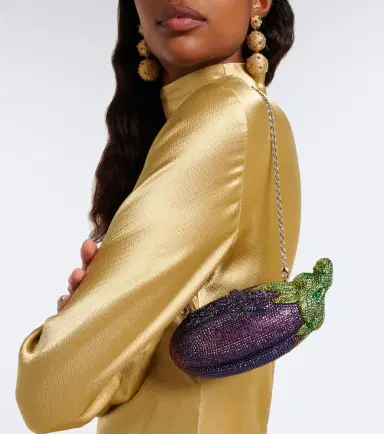 Judith Leiber Couture Eggplant crystal-embellished clutch | Thumbnail 6 Judith Leiber Couture Eggplant crystal-embellished clutch | Thumbnail 6