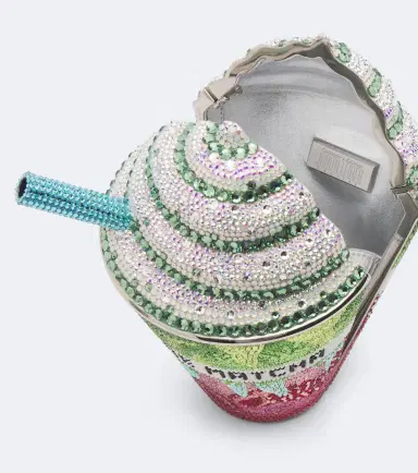 Judith Leiber Couture Frozen Drink Matcha embellished clutch | Thumbnail 3 Judith Leiber Couture Frozen Drink Matcha embellished clutch | Thumbnail 3