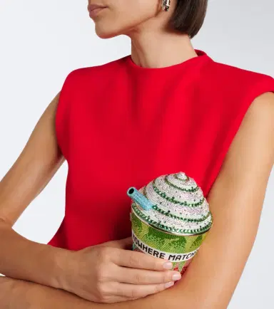 Judith Leiber Couture Frozen Drink Matcha embellished clutch | Thumbnail 6 Judith Leiber Couture Frozen Drink Matcha embellished clutch | Thumbnail 6