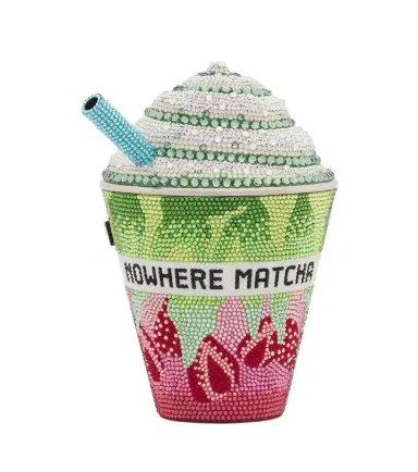 Judith Leiber Couture Frozen Drink Matcha embellished clutch | Thumbnail 1 Judith Leiber Couture Frozen Drink Matcha embellished clutch | Thumbnail 1