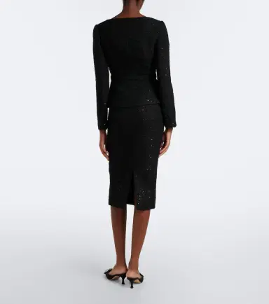 Roland Mouret Sequined bouclé pencil skirt | Thumbnail 3 Roland Mouret Sequined bouclé pencil skirt | Thumbnail 3
