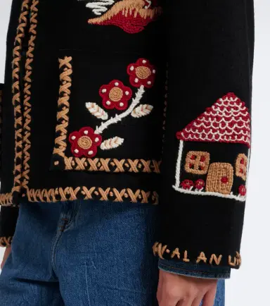 Alanui Remember Me embroidered virgin wool jacket | Thumbnail 3 Alanui Remember Me embroidered virgin wool jacket | Thumbnail 3