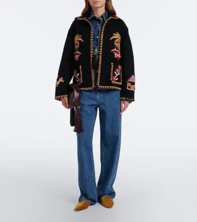 Alanui Remember Me embroidered virgin wool jacket | Thumbnail 6 Alanui Remember Me embroidered virgin wool jacket | Thumbnail 6