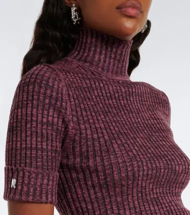 Rabanne Ribbed-knit wool and silk sweater | Thumbnail 2 Rabanne Ribbed-knit wool and silk sweater | Thumbnail 2