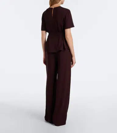 Joseph Dee crêpe wide-leg pants | Thumbnail 4 Joseph Dee crêpe wide-leg pants | Thumbnail 4