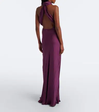 Christopher Esber Cesura draped open-back silk satin gown | Thumbnail 2 Christopher Esber Cesura draped open-back silk satin gown | Thumbnail 2