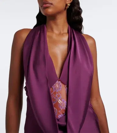 Christopher Esber Cesura draped open-back silk satin gown | Thumbnail 4 Christopher Esber Cesura draped open-back silk satin gown | Thumbnail 4