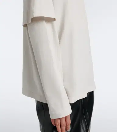 AGOLDE Lois layered cotton jersey T-shirt | Thumbnail 4 AGOLDE Lois layered cotton jersey T-shirt | Thumbnail 4