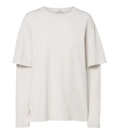 AGOLDE Lois layered cotton jersey T-shirt | Thumbnail 1 AGOLDE Lois layered cotton jersey T-shirt | Thumbnail 1