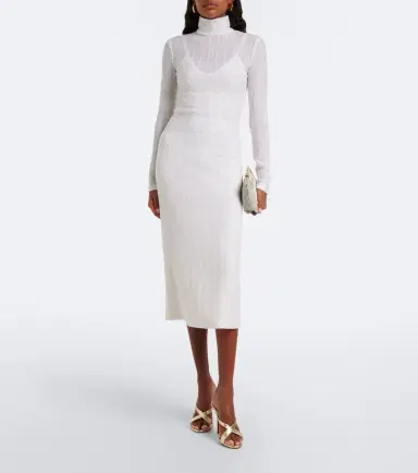 Missoni Zigzag knitted turtleneck midi dress | Thumbnail 4 Missoni Zigzag knitted turtleneck midi dress | Thumbnail 4