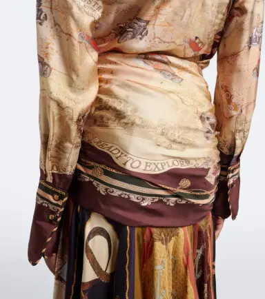 Zimmermann Valiant draped printed silk maxi skirt | Thumbnail 4 Zimmermann Valiant draped printed silk maxi skirt | Thumbnail 4