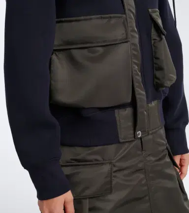 Sacai Cotton-blend blouson jacket | Thumbnail 4 Sacai Cotton-blend blouson jacket | Thumbnail 4