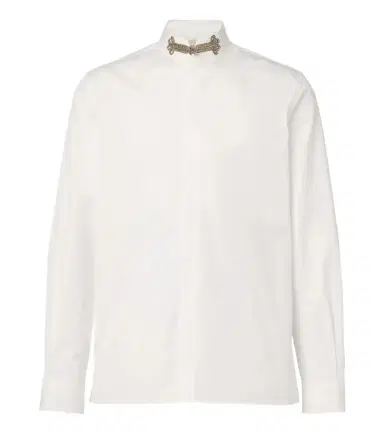 Valentino Embellished cotton poplin shirt | Thumbnail 1 Valentino Embellished cotton poplin shirt | Thumbnail 1