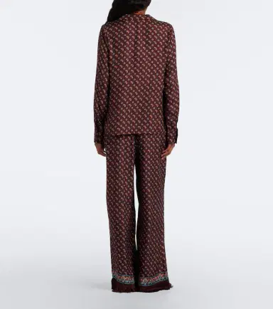 DÔEN Dôen Lavona fringed silk-blend wide-leg pants | Thumbnail 2 DÔEN Dôen Lavona fringed silk-blend wide-leg pants | Thumbnail 2