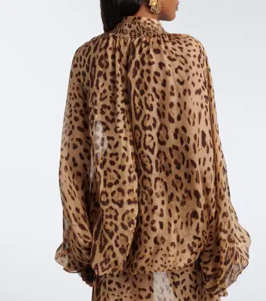 Xu Zhi Leopard-print silk blouse | Thumbnail 2 Xu Zhi Leopard-print silk blouse | Thumbnail 2