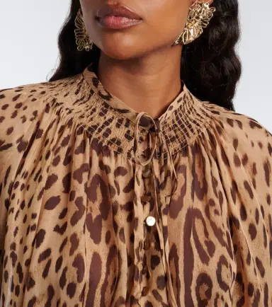 Xu Zhi Leopard-print silk blouse | Thumbnail 4 Xu Zhi Leopard-print silk blouse | Thumbnail 4