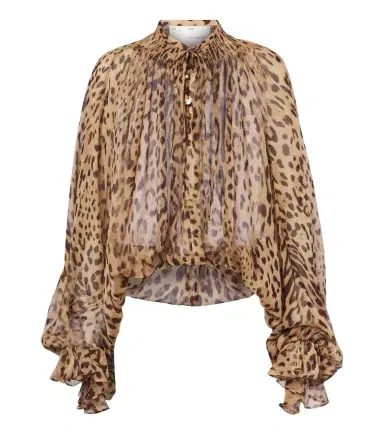 Xu Zhi Leopard-print silk blouse | Thumbnail 1 Xu Zhi Leopard-print silk blouse | Thumbnail 1