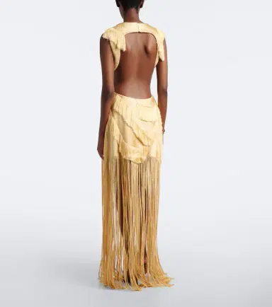 Xu Zhi Embellished fringed open-back minidress | Thumbnail 5 Xu Zhi Embellished fringed open-back minidress | Thumbnail 5