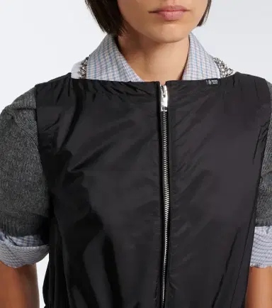 Prada Re-Nylon zip-up minidress | Thumbnail 3 Prada Re-Nylon zip-up minidress | Thumbnail 3