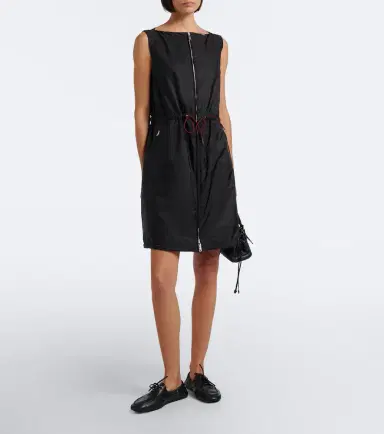 Prada Re-Nylon zip-up minidress | Thumbnail 6 Prada Re-Nylon zip-up minidress | Thumbnail 6