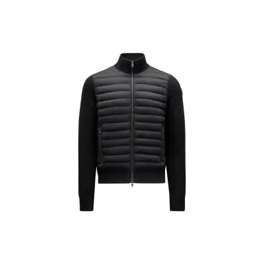 Moncler Padded Cotton Zip-up Cardigan | Thumbnail 1 Moncler Padded Cotton Zip-up Cardigan | Thumbnail 1