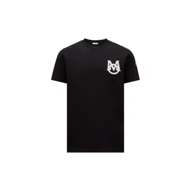 Moncler Monogram Cotton T-shirt | Thumbnail 1 Moncler Monogram Cotton T-shirt | Thumbnail 1