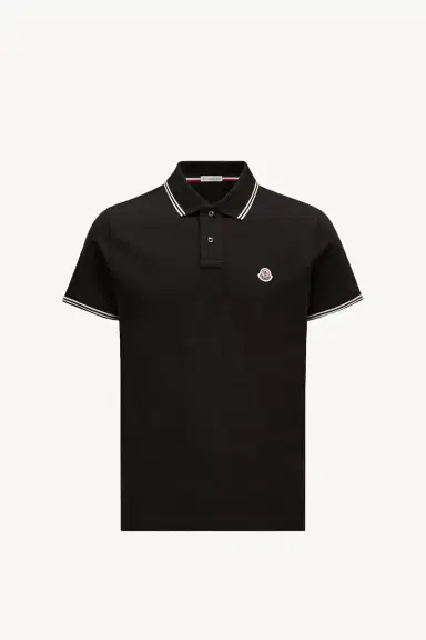 Moncler Logo Patch Cotton Polo Shirt | Thumbnail 2 Moncler Logo Patch Cotton Polo Shirt | Thumbnail 2