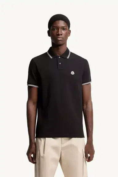 Moncler Logo Patch Cotton Polo Shirt | Thumbnail 5 Moncler Logo Patch Cotton Polo Shirt | Thumbnail 5