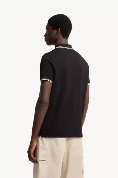 Moncler Logo Patch Cotton Polo Shirt | Thumbnail 6 Moncler Logo Patch Cotton Polo Shirt | Thumbnail 6