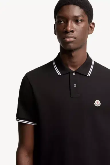 Moncler Logo Patch Cotton Polo Shirt | Thumbnail 7 Moncler Logo Patch Cotton Polo Shirt | Thumbnail 7
