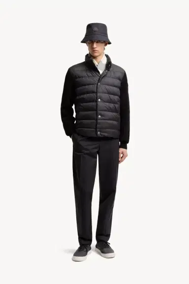 Moncler Padded Cotton Zip-up Cardigan | Thumbnail 3 Moncler Padded Cotton Zip-up Cardigan | Thumbnail 3