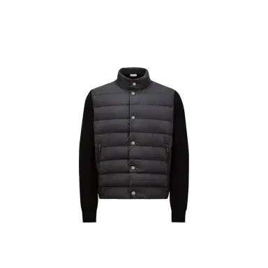 Moncler Padded Cotton Zip-up Cardigan | Thumbnail 1 Moncler Padded Cotton Zip-up Cardigan | Thumbnail 1