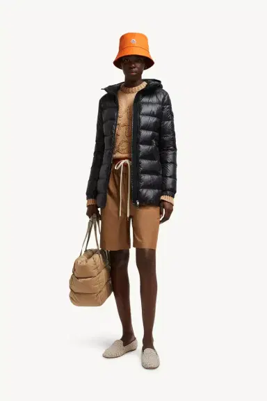 Moncler Glements Hooded Mid-length Down Jacket | Thumbnail 3 Moncler Glements Hooded Mid-length Down Jacket | Thumbnail 3