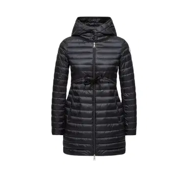 Moncler Barbel Hooded Fit & Flare Long Down Jacket | Thumbnail 1 Moncler Barbel Hooded Fit & Flare Long Down Jacket | Thumbnail 1