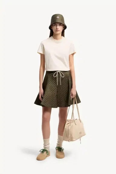 Moncler Crochet Accent Cotton T-shirt | Thumbnail 3 Moncler Crochet Accent Cotton T-shirt | Thumbnail 3