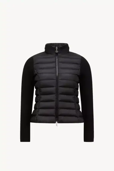 Moncler Padded Wool Zip-up Cardigan | Thumbnail 2 Moncler Padded Wool Zip-up Cardigan | Thumbnail 2