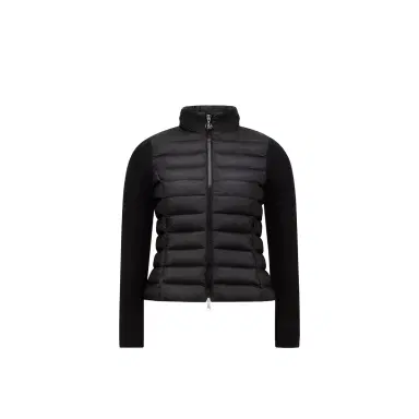 Moncler Padded Wool Zip-up Cardigan | Thumbnail 1 Moncler Padded Wool Zip-up Cardigan | Thumbnail 1
