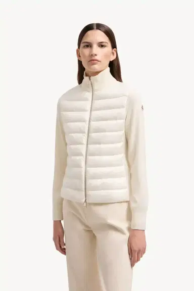 Moncler Padded Wool Zip-up Cardigan | Thumbnail 5 Moncler Padded Wool Zip-up Cardigan | Thumbnail 5