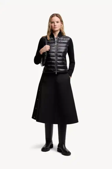 Moncler Padded Wool Zip-up Cardigan | Thumbnail 3 Moncler Padded Wool Zip-up Cardigan | Thumbnail 3