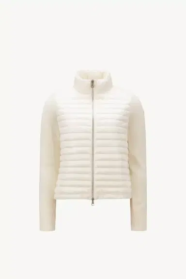 Moncler Padded Wool Zip-up Cardigan | Thumbnail 2 Moncler Padded Wool Zip-up Cardigan | Thumbnail 2