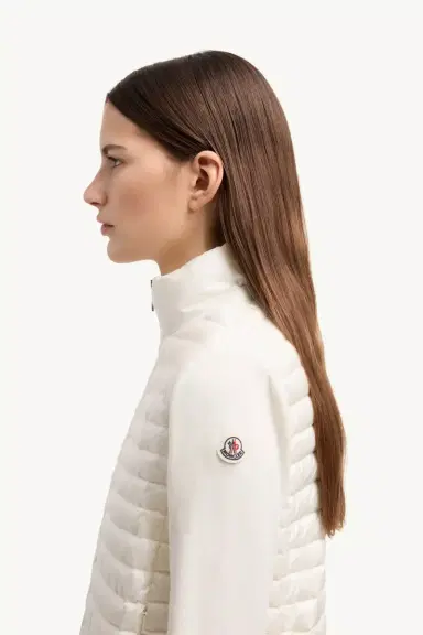 Moncler Padded Wool Zip-up Cardigan | Thumbnail 4 Moncler Padded Wool Zip-up Cardigan | Thumbnail 4