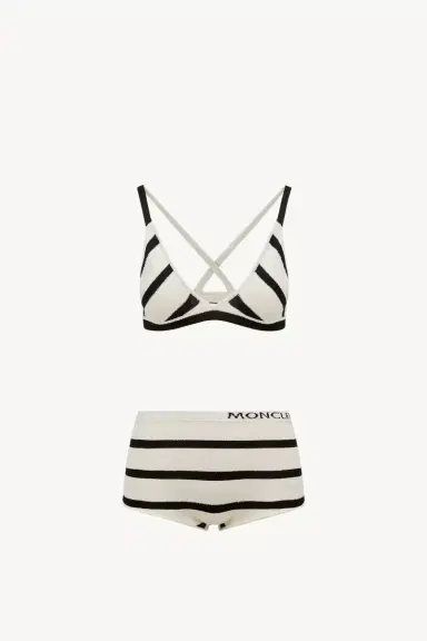 Moncler Striped Bouclé Bikini | Thumbnail 2 Moncler Striped Bouclé Bikini | Thumbnail 2
