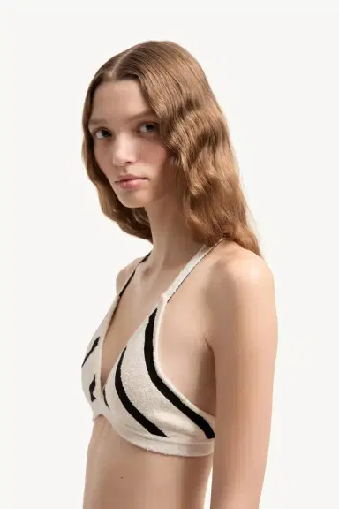 Moncler Striped Bouclé Bikini | Thumbnail 4 Moncler Striped Bouclé Bikini | Thumbnail 4