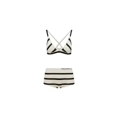 Moncler Striped Bouclé Bikini | Thumbnail 1 Moncler Striped Bouclé Bikini | Thumbnail 1