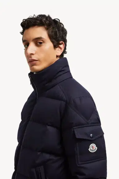 Moncler Montgenevre Hooded Wool Flannel Short Down Jacket | Thumbnail 8 Moncler Montgenevre Hooded Wool Flannel Short Down Jacket | Thumbnail 8