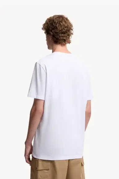 Moncler Flocked Logo Cotton T-shirt | Thumbnail 5 Moncler Flocked Logo Cotton T-shirt | Thumbnail 5