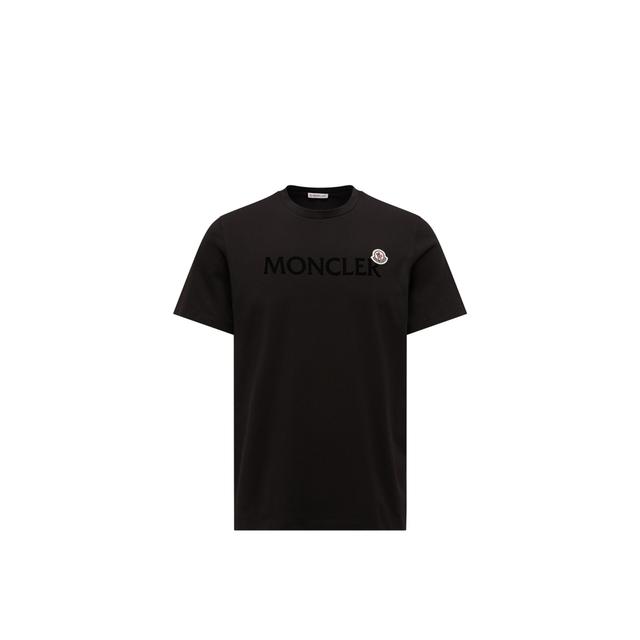 Flocked Logo Cotton T-shirt Flocked Logo Cotton T-shirt