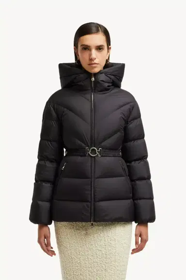 Moncler Brosse Diagonal-quilted Hooded Short Down Jacket | Thumbnail 5 Moncler Brosse Diagonal-quilted Hooded Short Down Jacket | Thumbnail 5