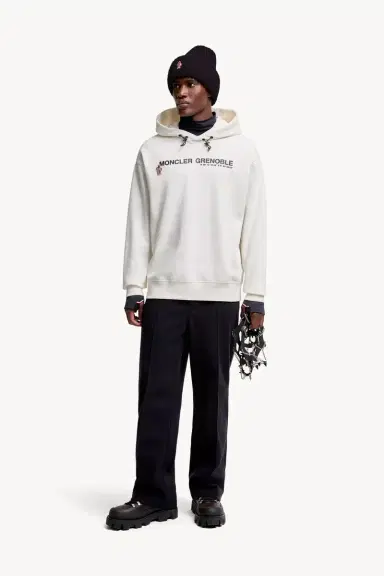 Moncler Grenoble Logo Cotton Hoodie | Thumbnail 3 Moncler Grenoble Logo Cotton Hoodie | Thumbnail 3
