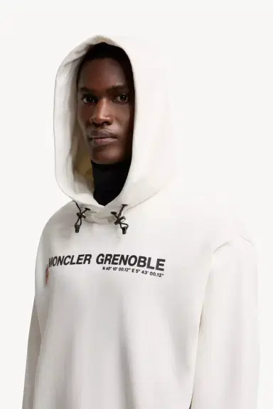 Moncler Grenoble Logo Cotton Hoodie | Thumbnail 4 Moncler Grenoble Logo Cotton Hoodie | Thumbnail 4